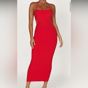 Meshki Ribbed Halter Midi Dress ✨